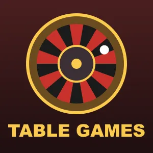 Viva96 table games tile with a roulette wheel